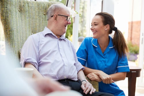 Why is it important to match the interests of care home residents and care staff?