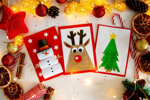 Christmas card crafts ideas for care home residents